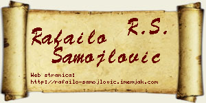 Rafailo Samojlović vizit kartica